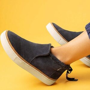 Toms Dark Gray Suede Women's Shoes
